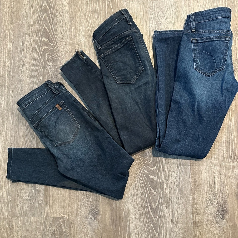 Joe’s Dark and Medium Wash skinny Jean
